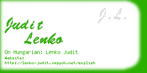 judit lenko business card